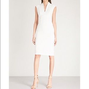 Karen Millen Plunge Neck Ivory dress